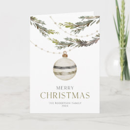 Elegante kerst ornament Kaart