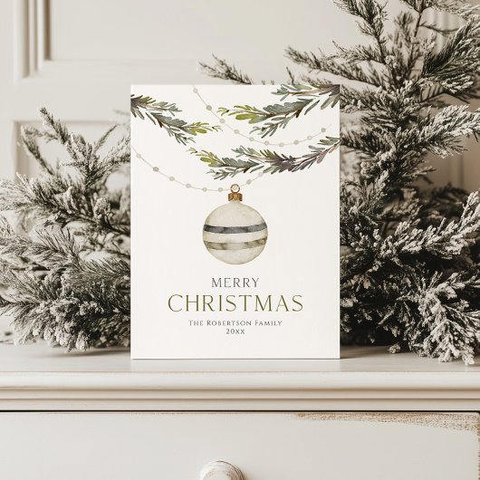 Elegante kerst ornament Kaart