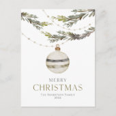 Elegante kerst ornament Kaart (Voorkant)