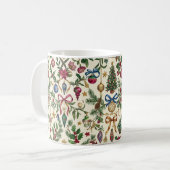 Elegante kerst-ornament koffiemok (Voorkant links)