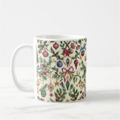 Elegante kerst-ornament koffiemok (Links)