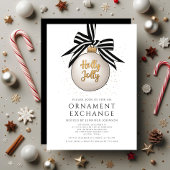 Elegante Kerst Ornamente Uitwisseling Kaart