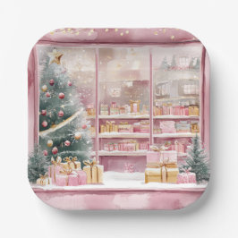 Elegante kerst papieren borden bordje