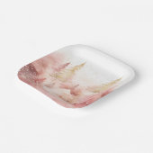 Elegante kerst papieren borden bordje (Gebogen)