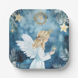 Elegante kerst papieren borden bordje