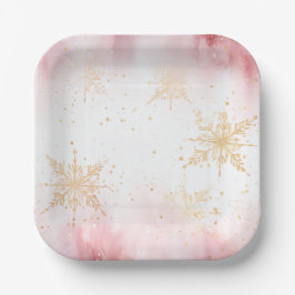 Elegante kerst papieren borden bordje