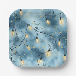 Elegante kerst papieren borden bordje