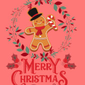 elegante kerst peperkoek inpakpapier