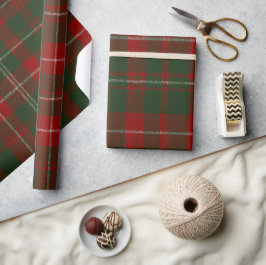 Elegante Kerst Plaid Cadeaupapier