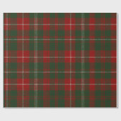Elegante Kerst Plaid Cadeaupapier (Vlak)