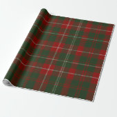 Elegante Kerst Plaid Cadeaupapier (Uitgerold)