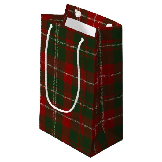 Elegante Kerst Plaid Klein Cadeauzakje (Voorkant Gekanteld)