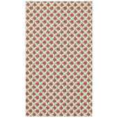 Elegante Kerst Poinsettia Bloemen Tafelkleed (Voorkant)