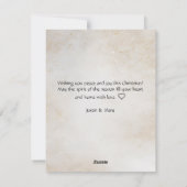 Elegante kerst rendier silhouet niet-foto feestdagenkaart (Achterkant)