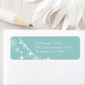 Elegante kerst retour adres envelop labels (Insitu)