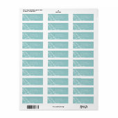 Elegante kerst retour adres envelop labels (Full Sheet)