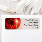 Elegante kerst retour adreslabels etiket (Insitu)