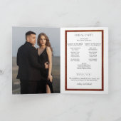 Elegante Kerst Rode Damast Bloemen Programma (Binnen)