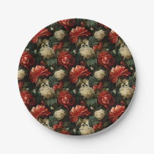 Elegante Kerst Rood & Crème  Bloemen