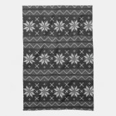 Elegante kerst trui Scandinavisch gebreid Theedoek (Verticaal)