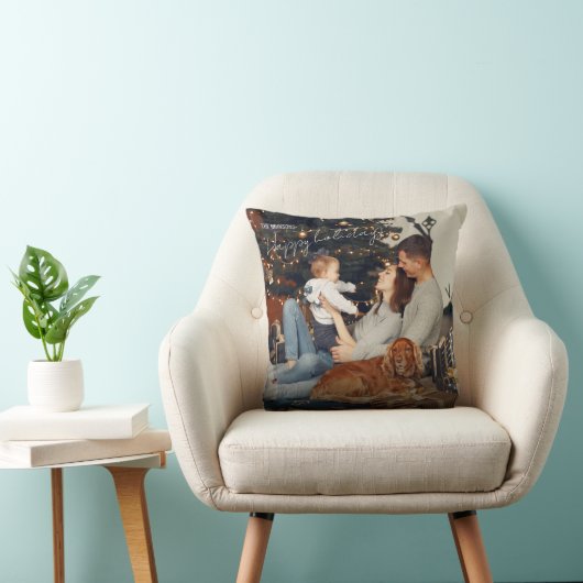 Elegante kerst vakantie gooi kussen (Stoel)