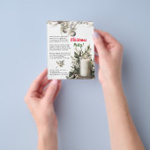 Elegante kerst vakantie kaars party uitnodiging flyer (Hand)