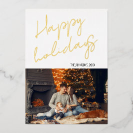 Elegante kerst vakantie Kaart met folie