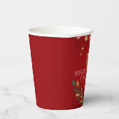 Elegante Kerst Vakantie Papieren beker (Rechts)