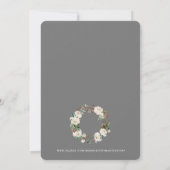 ELEGANTE KERST VERSIERDE WINKEL OPEN HUIS KAART (Achterkant)