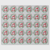 Elegante kerst vrolijk en helder cadeaupapier (Vlak)