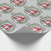 Elegante kerst vrolijk en helder cadeaupapier (Hoek)