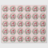 Elegante kerst vrolijk en helder cadeaupapier (Vlak)