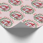 Elegante kerst vrolijk en helder cadeaupapier (Hoek)