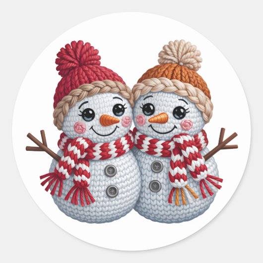 Elegante Kerst Waterverf Botanica Ronde Sticker (Voorkant)