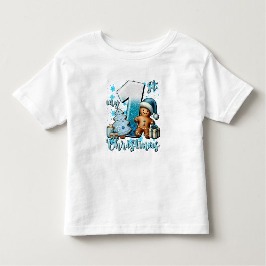 Elegante kerst Waterverf sneeuw Kinder Shirts (Voorkant)