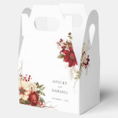 Elegante Kerst Winter Bloemen Bedankdoosjes (Geopend)