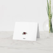 Elegante Kerst Winter Huwelijk Dankkaart Bedankkaart (Achterkant)