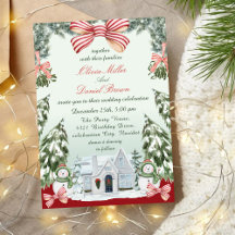 Elegante Kerst Winter Huwelijk