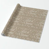 Elegante Kerst Winter Scene Knus Dorp Sneeuw Cadeaupapier (Uitgerold)