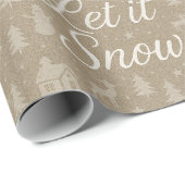 Elegante Kerst Winter Scene Knus Dorp Sneeuw Cadeaupapier (Rol Hoek)