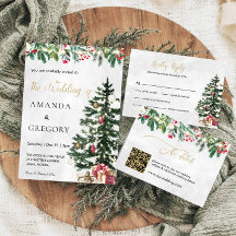 Elegante Kerst Winter Wedding Details Behuizing