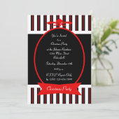 Elegante kerst Xmas Party uitnodiging (Staand voorkant)