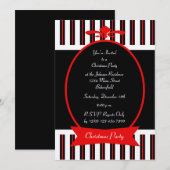 Elegante kerst Xmas Party uitnodiging (Voorkant / Achterkant)