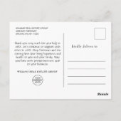 Elegante kerst Zakelijke bedankjes Briefkaart (Achterkant)