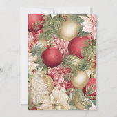 Elegante Kerstavond Romantische Foto Bruiloft Save The Date (Achterkant)