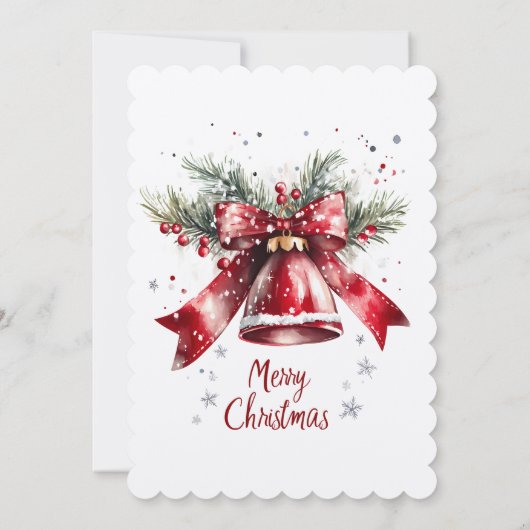 Elegante kerstavond uitnodiging (Achterkant)