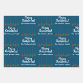 Elegante kerstbal decor wikkelen papieren vellen (Voorkant 3)