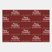 Elegante kerstbal decor wikkelen papieren vellen (Voorkant 2)