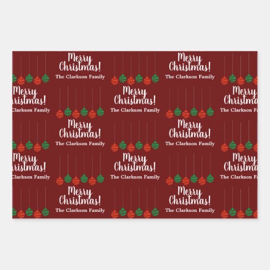 Elegante kerstbal decor wikkelen papieren vellen (Voorkant 2)