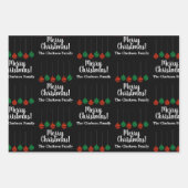 Elegante kerstbal decor wikkelen papieren vellen (Voorkant)